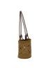Small Anagram Basket Bag, &pound;495, Handbags, Khaki, Raffia, Side view
